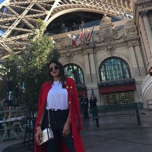 Jennifer Roberts  vintage look long coat.